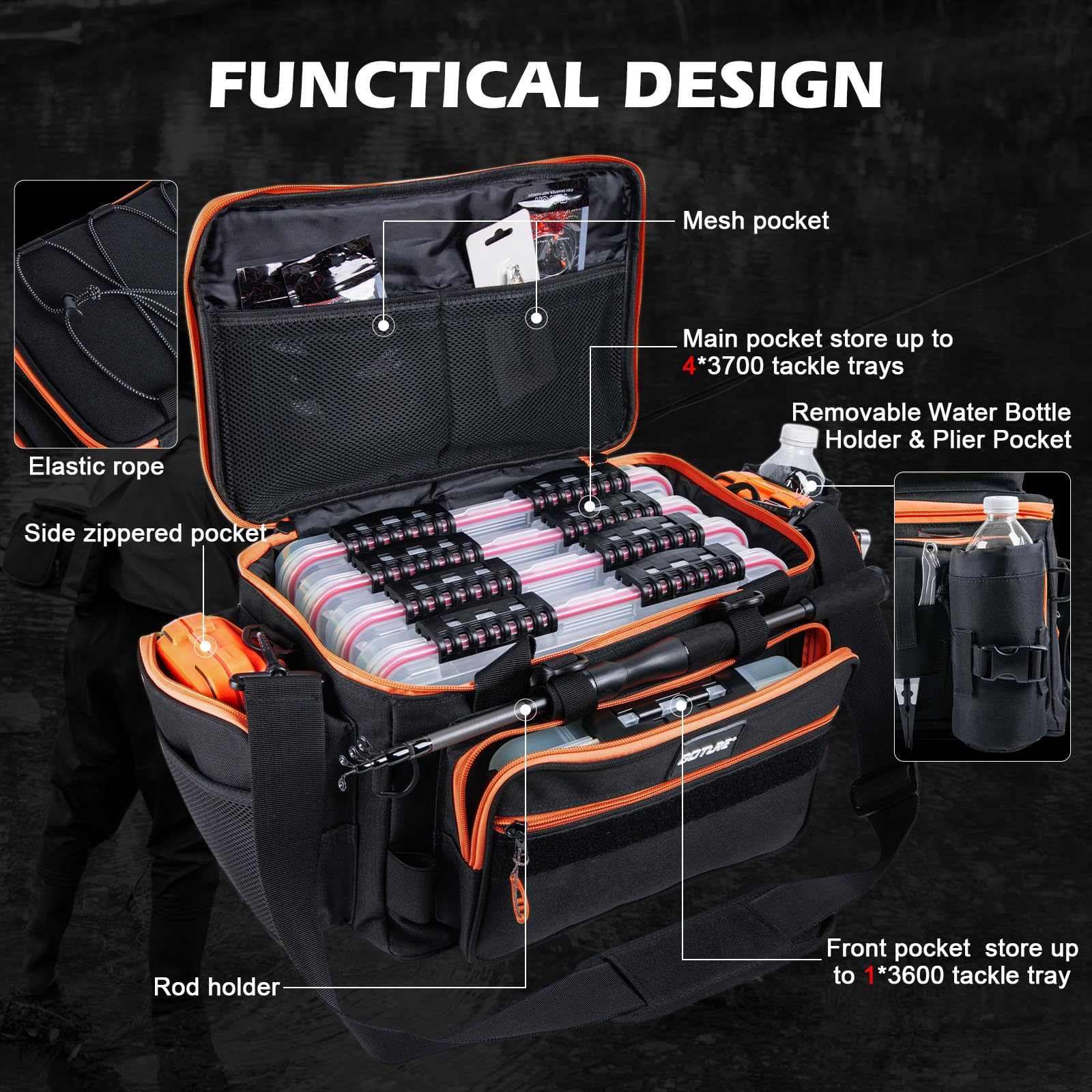Goture Portable Travel Fishing - Fishing Bag Waterproof review and price