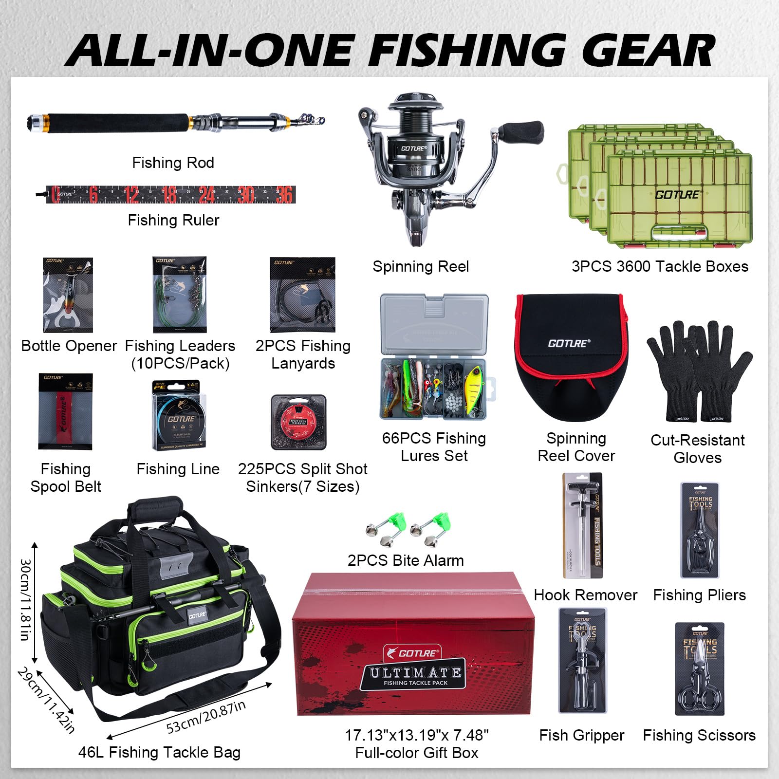 Goture Portable Travel Fishing - Fishing Bag Waterproof review and price