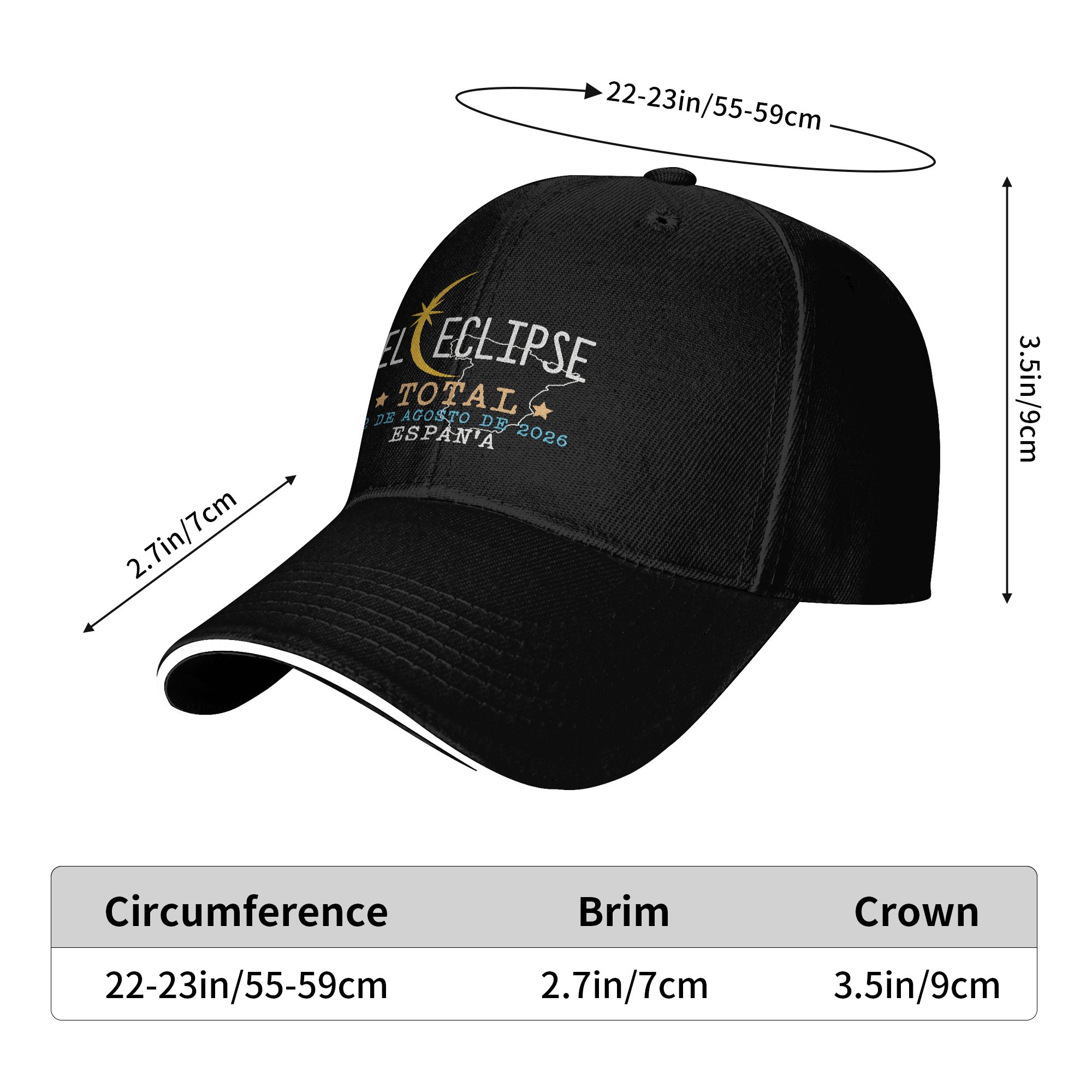 Spain Total Solar Eclipse 2026 - Fishing Hat review and price